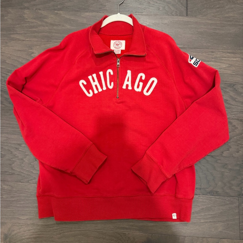 Chicago White Sox Red Half Zip Pullover
